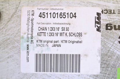 New OEM KTM 1/2X3/16' Chain NOS