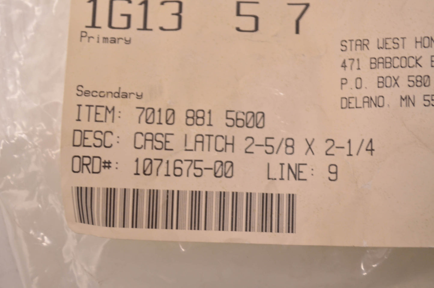 New OEM STIHL Case Latch 2-5/8X2-1/4 NOS