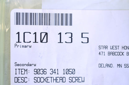 OEM STIHL 9036 341 1050 Socket Head Screw Qty 5 NOS