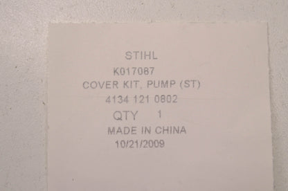 OEM STIHL 4134-121-0802 Pump End Cover NOS