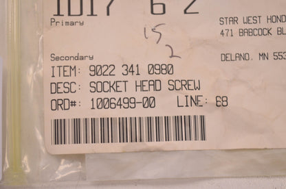 New OEM STIHL Socket Head Screw QTY 2 NOS