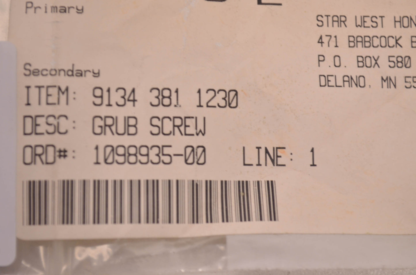 New OEM STIHL Grub Screw QTY 2 NOS