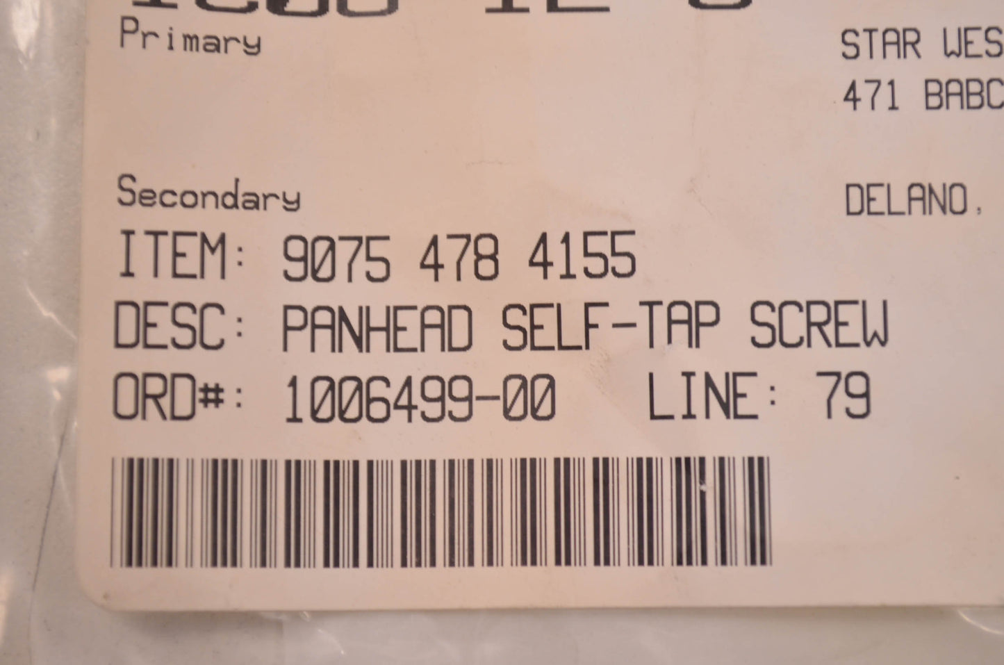 New OEM STIHL Panhead Self Tapping Screw QTY 3 NOS