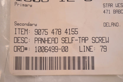 New OEM STIHL Panhead Self Tapping Screw QTY 3 NOS