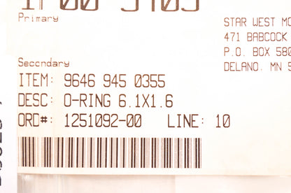 New OEM STIHL O-Ring NOS