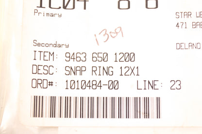 New OEM STIHL Snap Ring 12x1 QTY 2 NOS