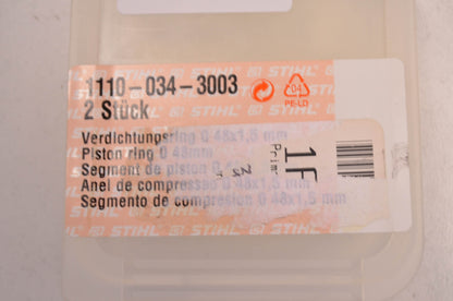 New OEM STIHL Piston Ring QTY 2 NOS