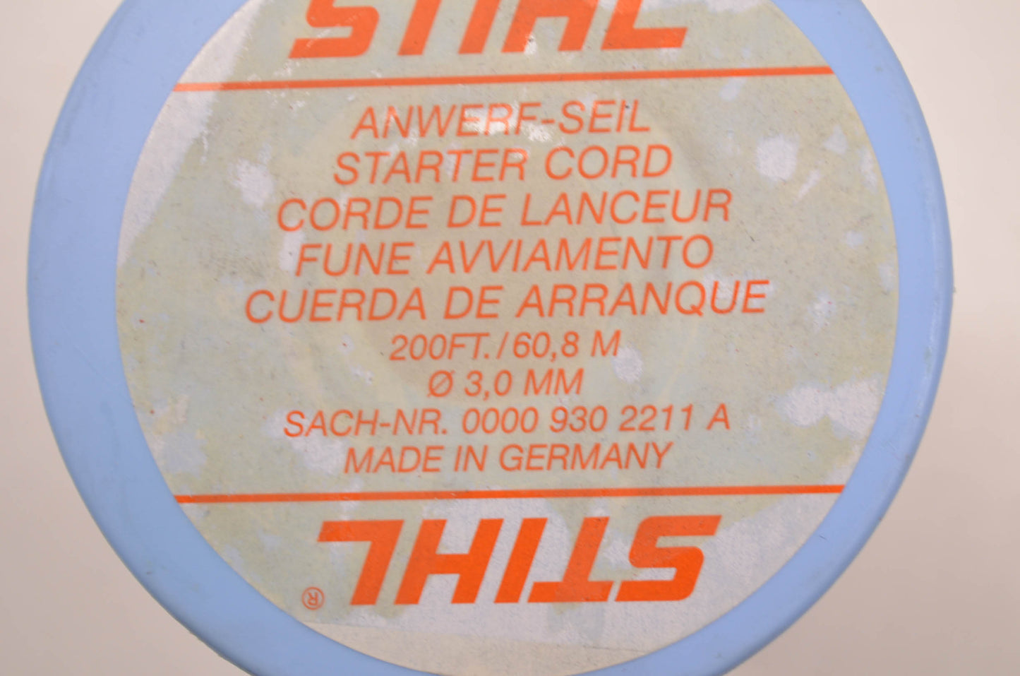 New OEM STIHL Starter Cord 3.0mm x 200 ft NOS