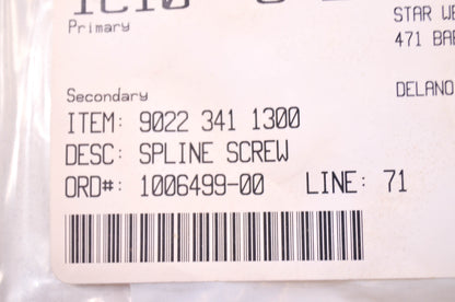 OEM STIHL 9022 341 1300 Spline Screw Qty 5 NOS
