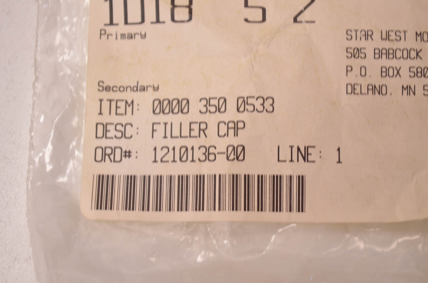 New OEM STIHL Fuel Cap NOS