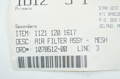 OEM STIHL 1121 120 1617 Chainsaw Air Filter NOS