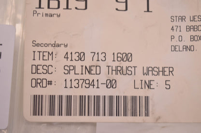 New OEM STIHL Splined Thrust Washer NOS