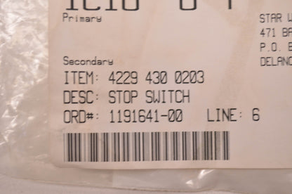 New OEM STIHL Stop Switch NOS