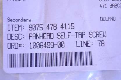 New OEM STIHL Panhead Self Tapping Screw QTY 4 NOS