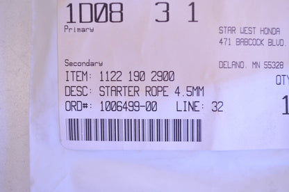 New OEM STIHL Starter Rope 4.5mm NOS