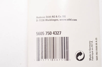 OEM STIHL 5605 750 4327 File Holder w/ File 1/4' NOS