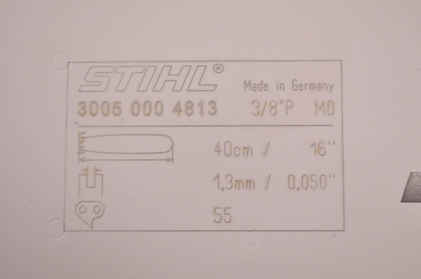 New OEM STIHL 16' 3/8P Rollomatic Chainsaw Guide Bar NOS