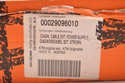 OEM KTM 29096010 Diagnostic Cable Extension Power Supply NOS