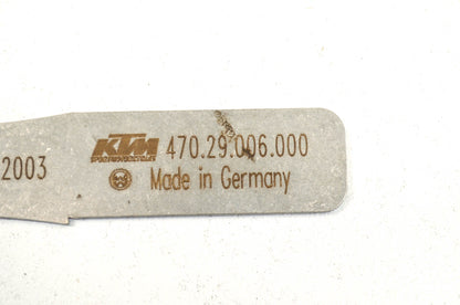 OEM KTM 47029006000 Adjusting Plate NOS