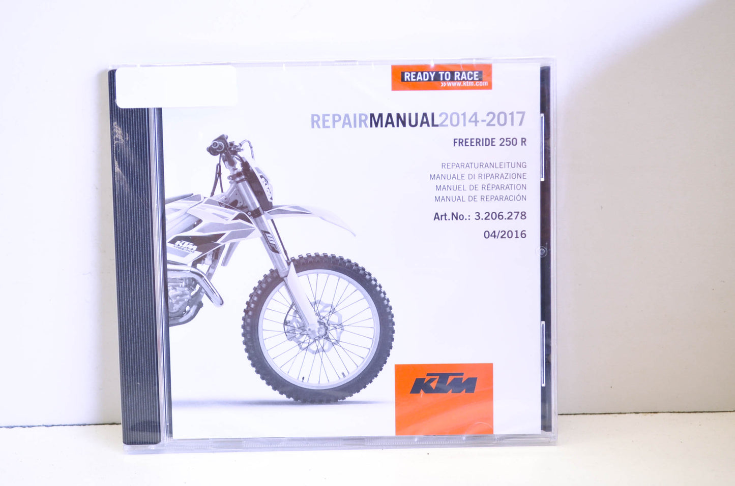 New OEM KTM 2014-2017 Freeride 250 R Repair Manual CD Disc NOS