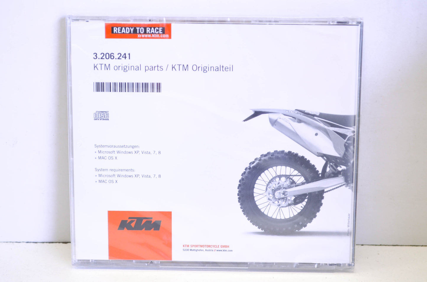 New OEM KTM 2005-2016 250 SX-F, 250 XC-F, 250 EXC-F, 250 XCF-W Repair Manual CD
