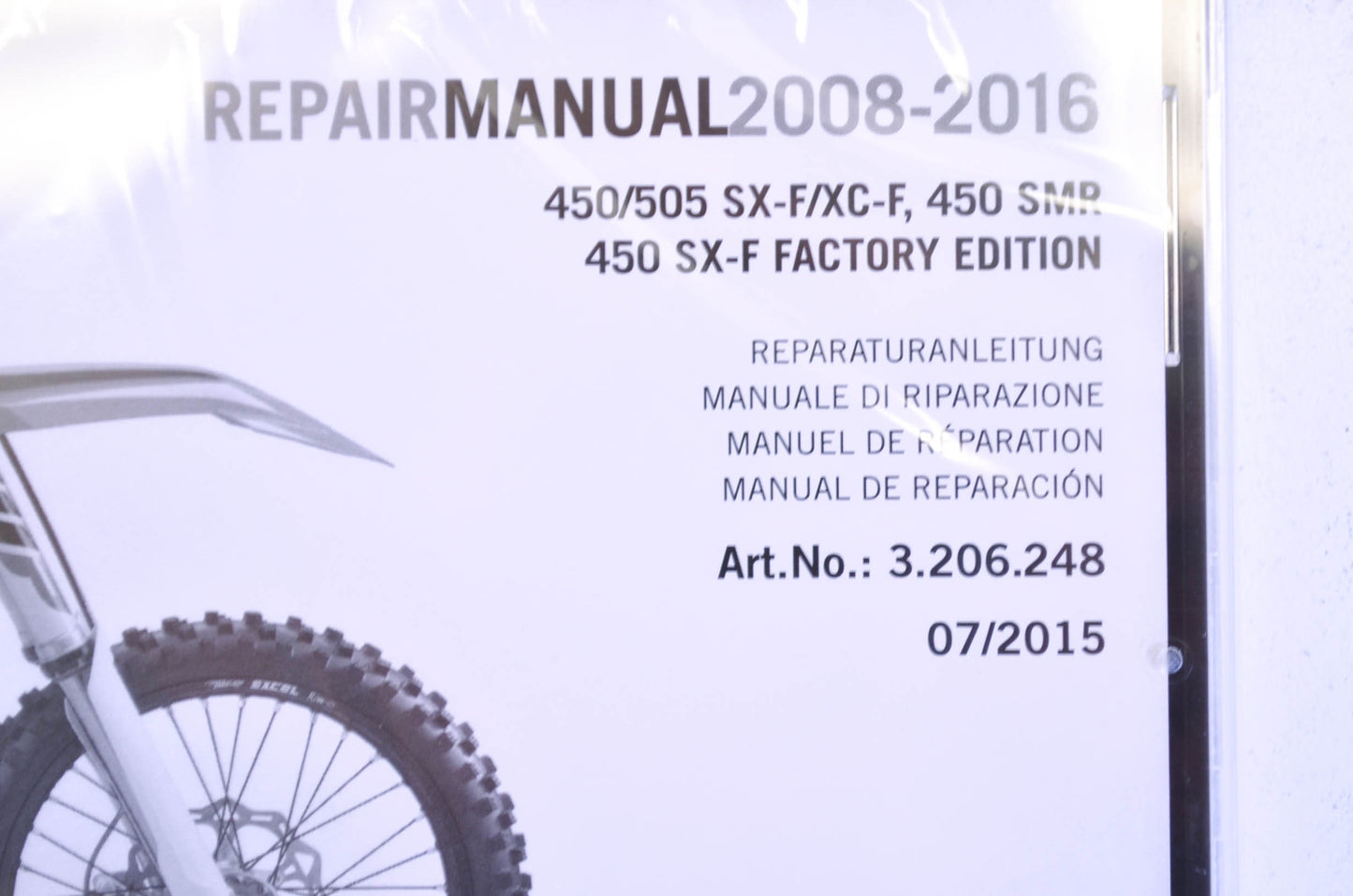 OEM KTM 3206248 Repair DVD 450-505 SX-F/XC-F/SMR NOS