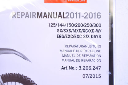 2011-2016 125-300 Repair Manual CD Disc NOS