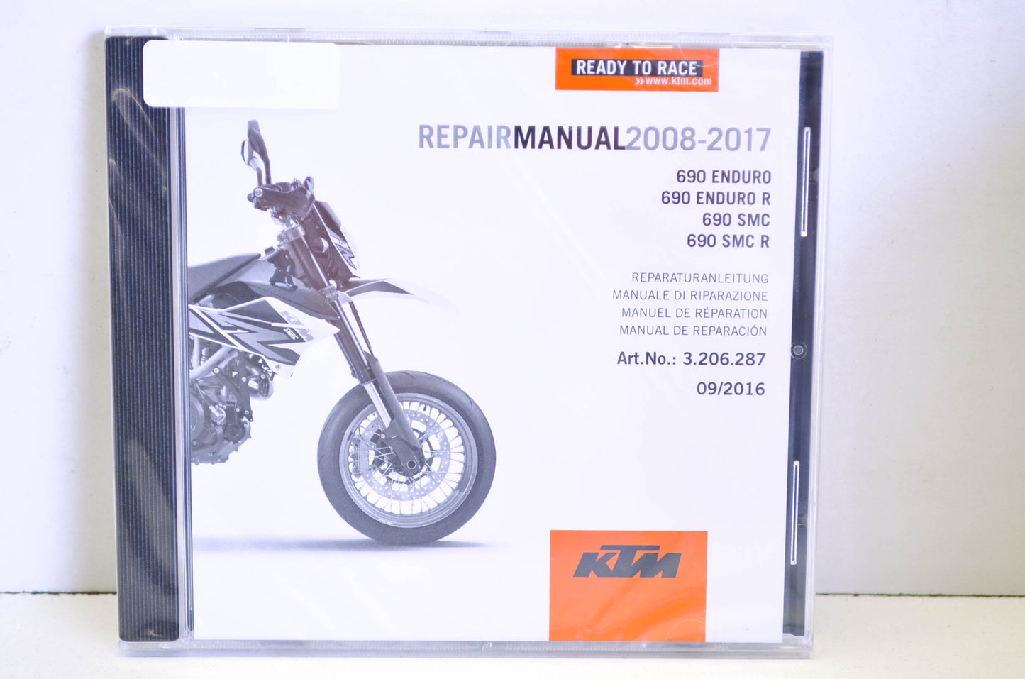 OEM KTM 3206287 2008-2017 690 Enduro Repair Manual CD Disc NOS