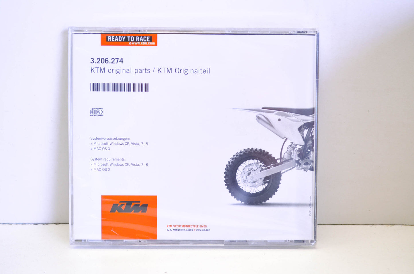 New OEM KTM 2009-2017 50 SX, 50 SX MINI, 50 SX JUNIOR Repair Manual CD Disc NOS