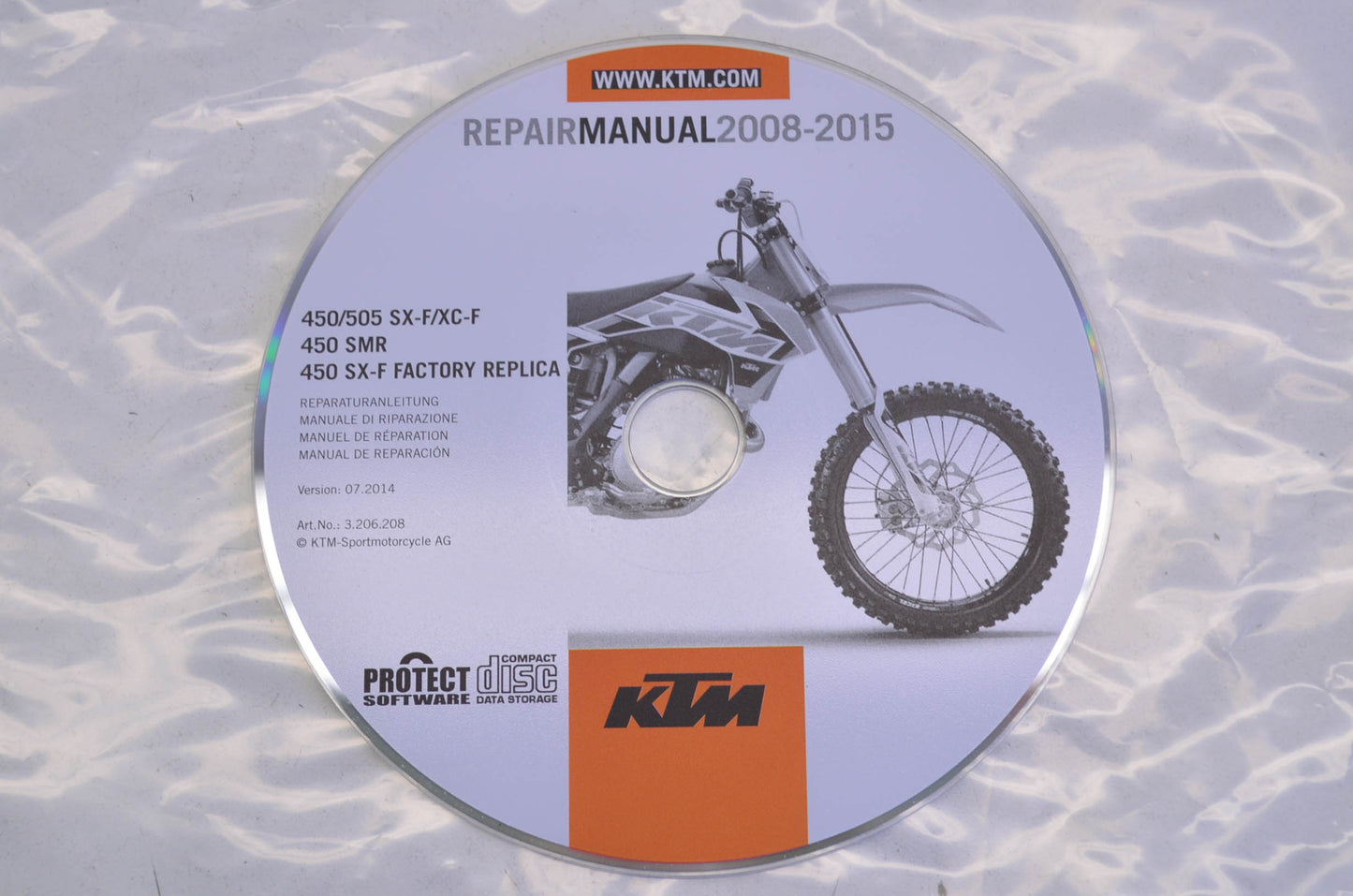 OEM KTM 3206208 Repair DVD 450-505 SX-F/XC-F/SMR