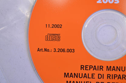 OEM KTM 3206003 2003 250 SX Repair Manual CD Disc