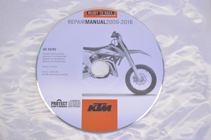 OEM KTM 3206245 2009-2016 65 SX/XC 2009-2016 65 SX/XC Repair Manual CD Disc