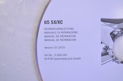 OEM KTM 3206245 2009-2016 65 SX/XC 2009-2016 65 SX/XC Repair Manual CD Disc
