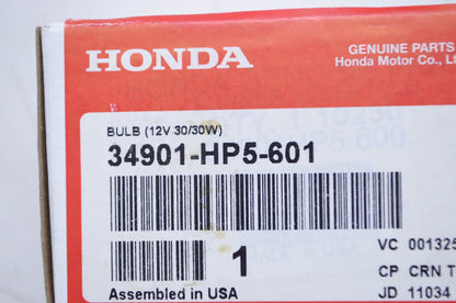 OEM Honda 34901-HP5-601 Bulb (12V 30/30W) NOS
