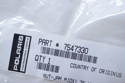 OEM Polaris 7547330 Left Jam Nut M10x1.25 NOS