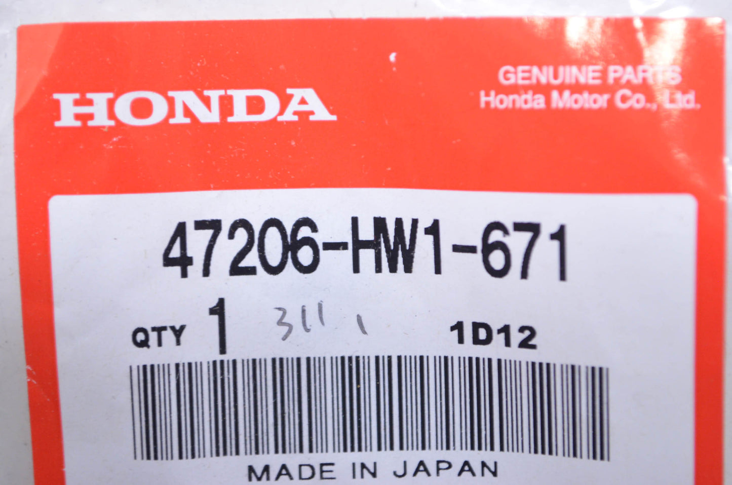 New OEM Honda 164.7X3.5 Driveshaft O-Ring NOS