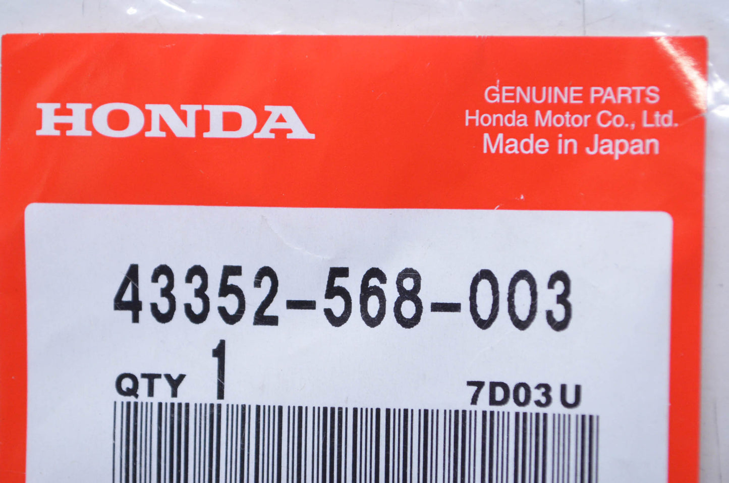 OEM Honda 43352-568-003 Bleeder Screw NOS