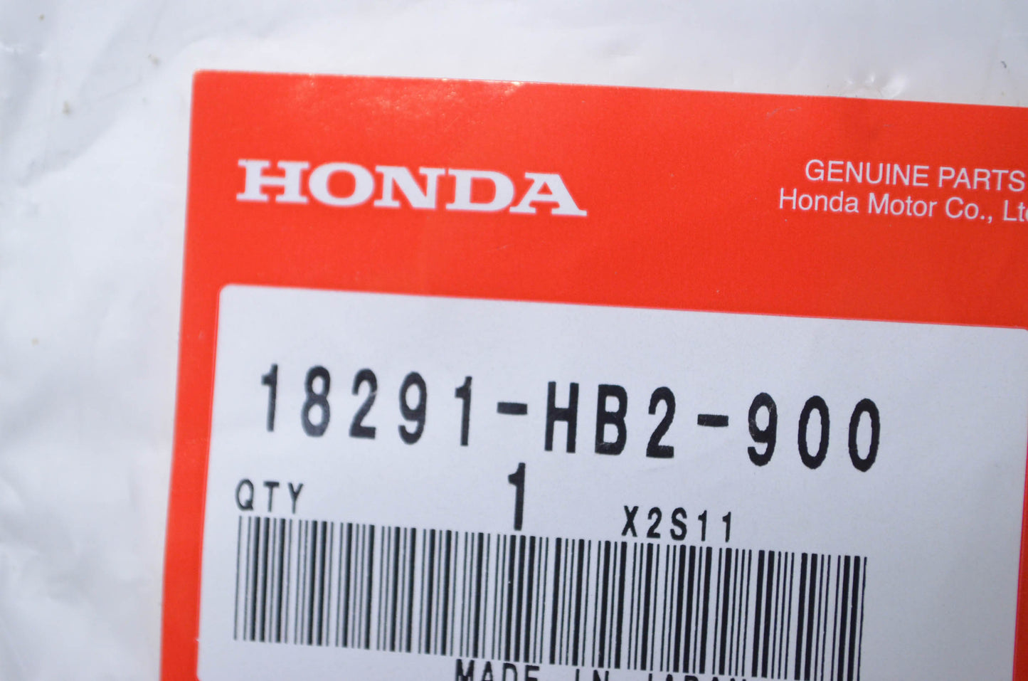 OEM Honda 18291-HB2-900 Exhaust Pipe Gasket NOS