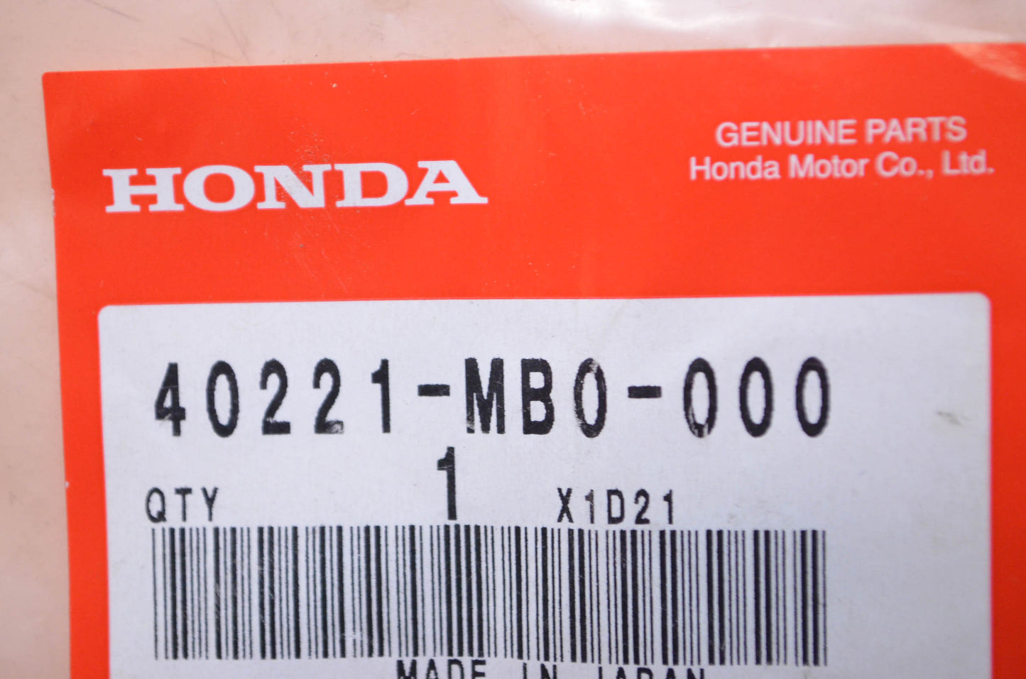 OEM Honda 40221-MB0-000 Stopper Ring NOS