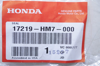 OEM Honda 17219-HM7-000 Seal NOS