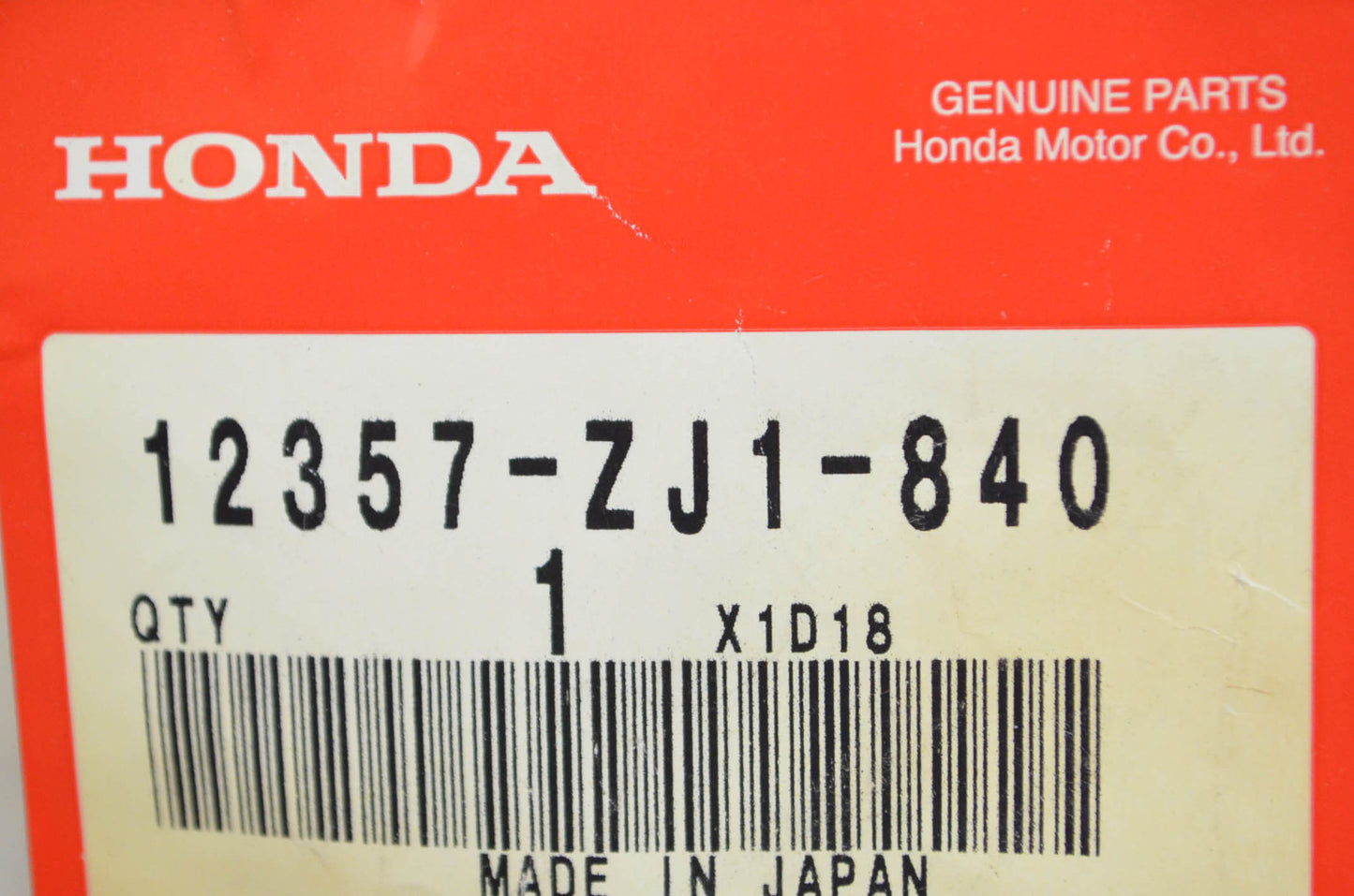 OEM Honda 12357-ZJ1-840 Breather Tube NOS