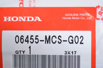 OEM Honda 06455-MCS-G02 Front Pad Set NOS