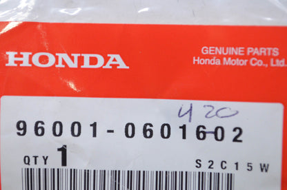 OEM Honda 96001-0601602 Flange Bolt 6X16 NOS