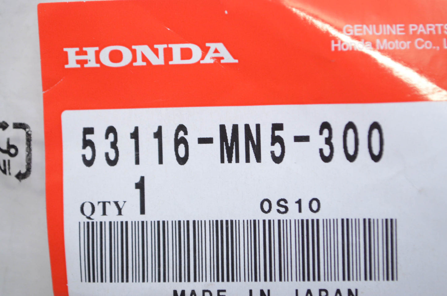 OEM Honda 53116-MN5-300 Molding B NOS