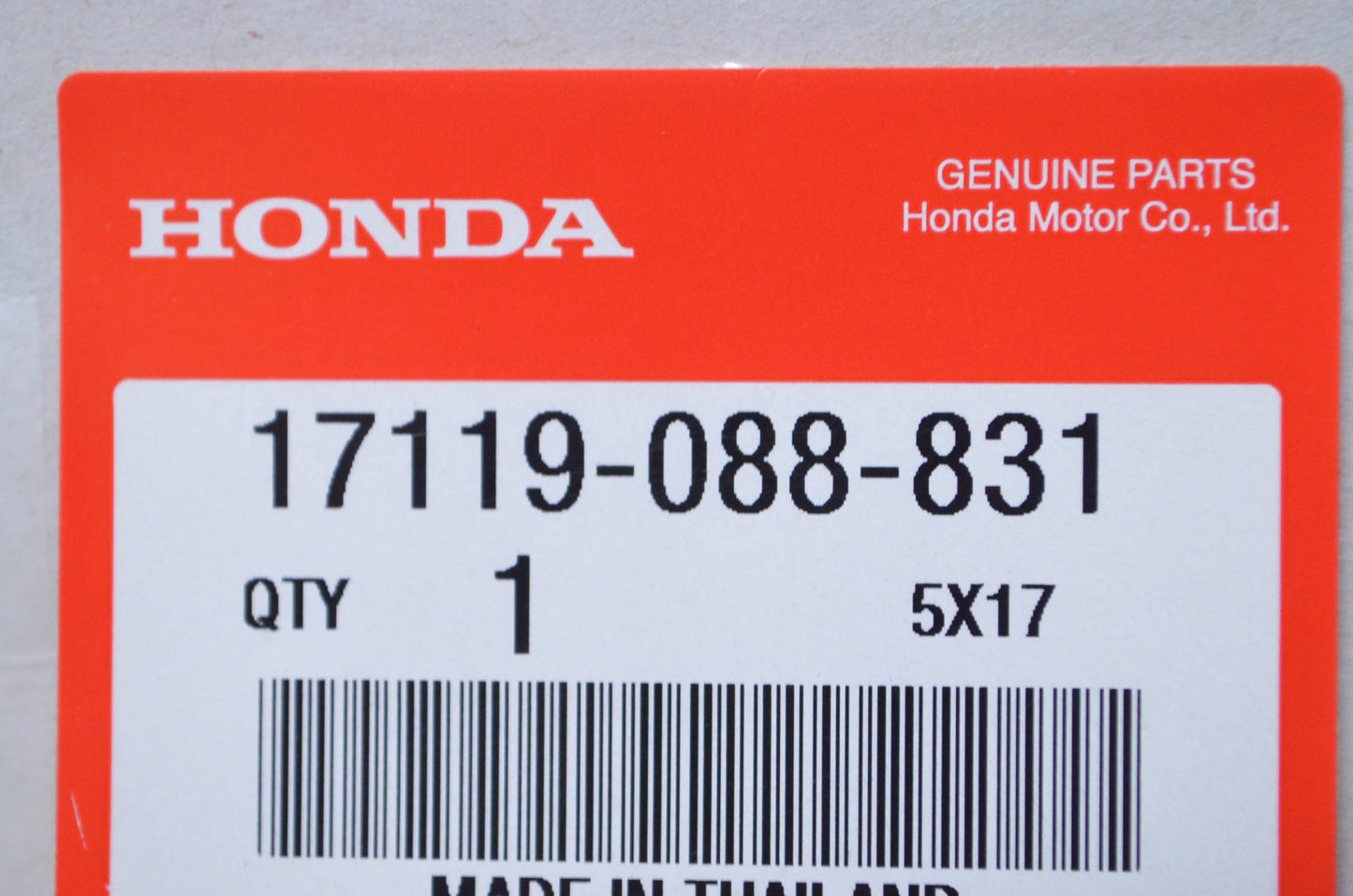 OEM Honda 17119-088-831 Inlet Pipe Gasket NOS