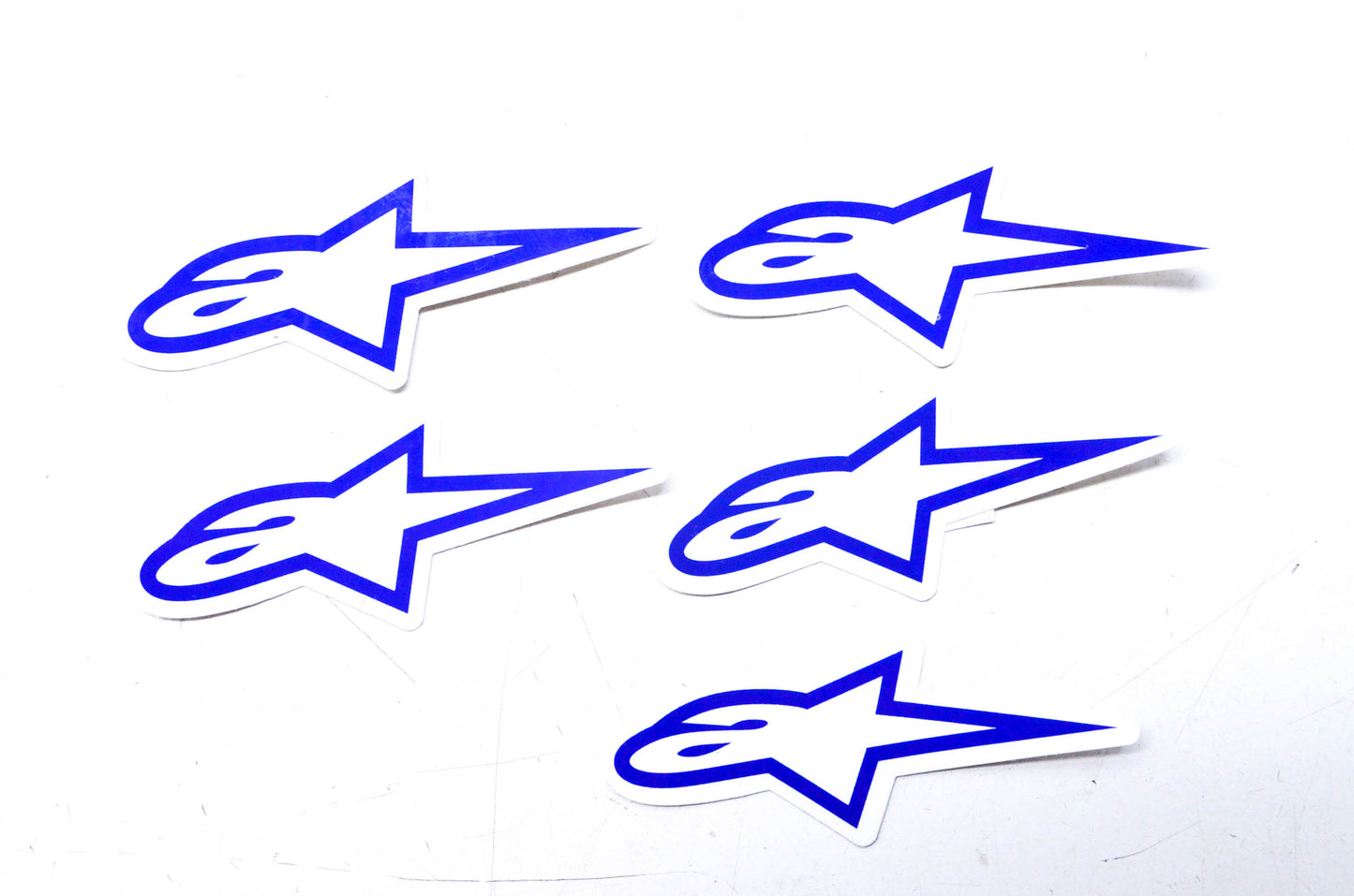 New Alpine Stars Astars Blue Small Decal Sticker QTY 5 NOS