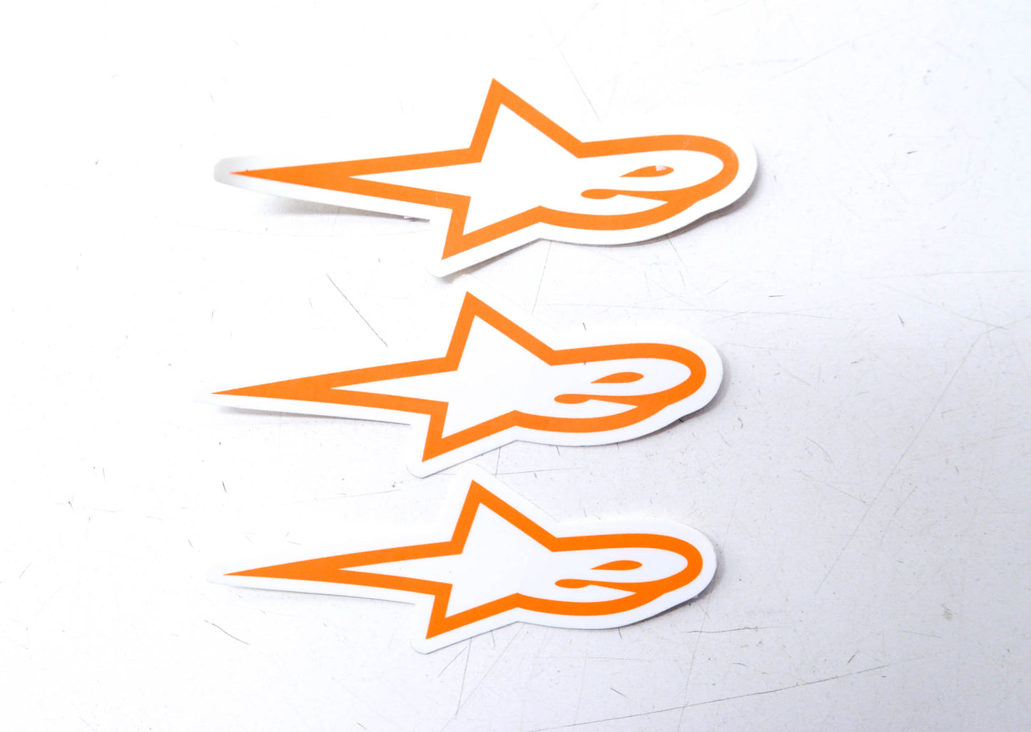 Astars Orange Small Decal Sticker Qty 3 NOS