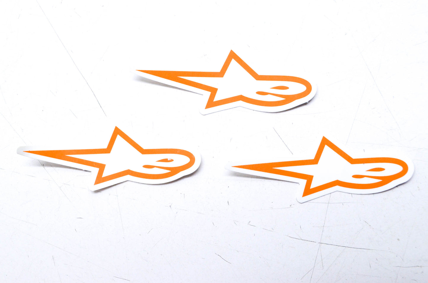 Astars Orange Small Decal Sticker Qty 3 NOS