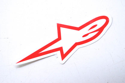New Alpine Stars Astars Red Small Decal Sticker NOS