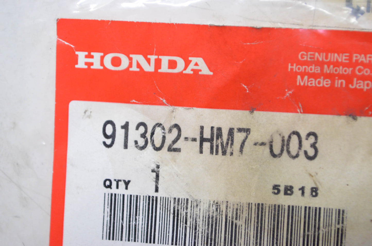 OEM Honda 91302-HM7-003 Rubber Seal A NOS